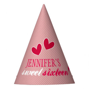 Chapeaux De Fètes Joyeux Coeurs Sweet sixteen Anniversaire