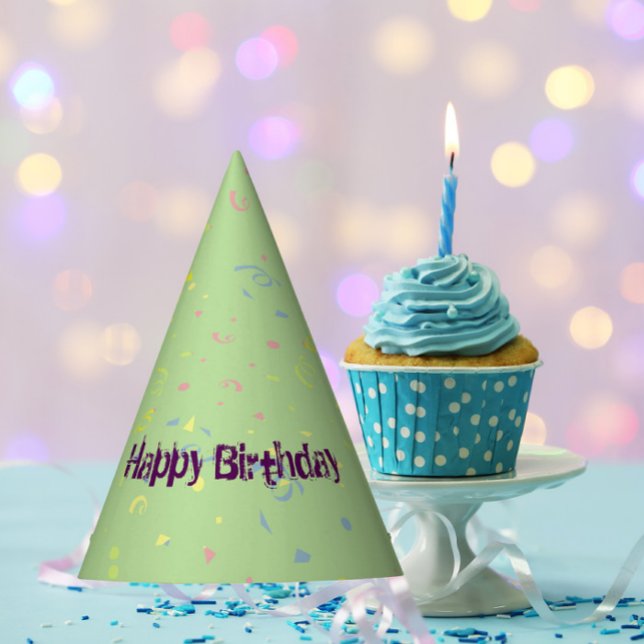 Chapeaux De Fètes Joyeux Confetti d'anniversaire (Créateur téléchargé)