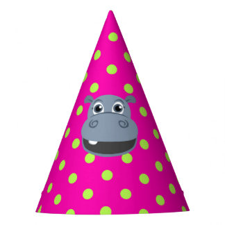 Chapeaux De Fètes Joyeux Hippo Casquette de fête d'anniversaire