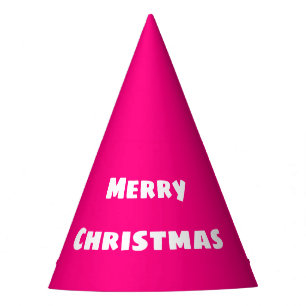 Chapeaux De Fètes Joyeux Noël Amour Festif, Rose Profond Chaud