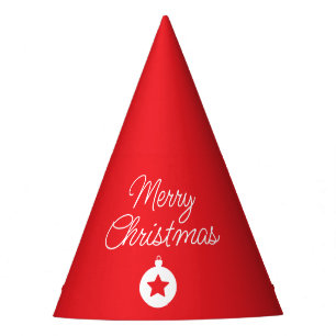 Chapeaux De Fètes Joyeux Noël classique unique minimaliste simple