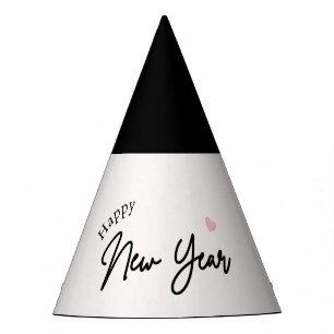 Chapeaux De Fètes Joyeux Nouvel An Moderne Minimaliste Typographie B