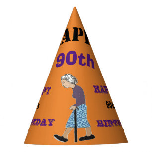 Chapeaux De Fètes JOYEUX quatre-vingt-dixième ANNIVERSAIRE