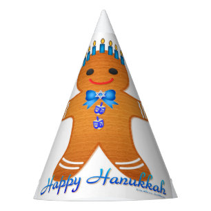 Chapeaux De Fètes Judaïque Hanoukka Gingerbread Homme Menorah