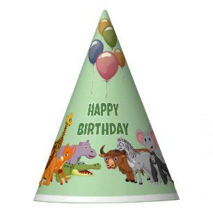 Chapeaux De Fètes Jungle Thème Enfant Fête Casquette