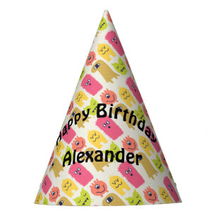 Chapeaux De Fètes Kawaii Monster Casquette de fête d'anniversaire