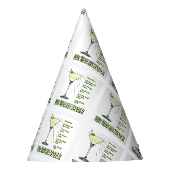 Chapeaux De Fètes Key Lime Pie Martini Cocktail Recette Art (Devant)