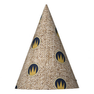 Chapeaux De Fètes King Wild Thing Gold Crown Burlap Anniversaire