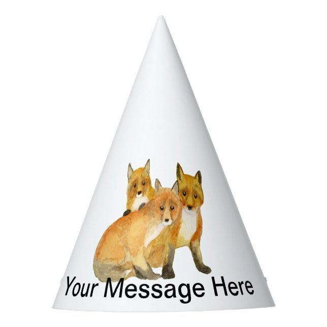 Chapeaux De Fètes Kits Fox (Devant)