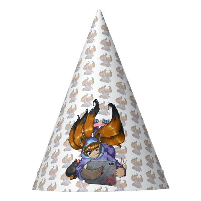 Chapeaux De Fètes Kitsune (Devant)