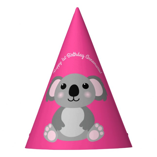 Chapeaux De Fètes Koala Bear Cute Kid Anniversaire (Devant)