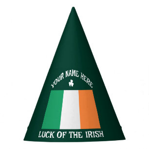 Chapeaux De Fètes La Saint-Patrick Drapeau de l'Irlande Nom personna