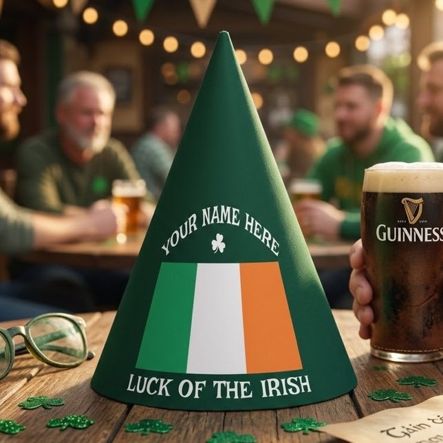 Chapeaux De Fètes La Saint-Patrick Drapeau de l'Irlande Nom personna (Créateur téléchargé)