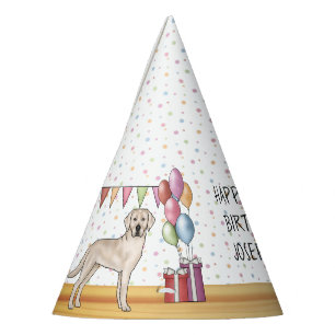 Chapeaux De Fètes Labrador Retriever crème Lab Chien Joyeux Annivers