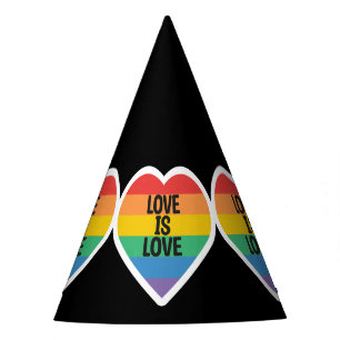 Chapeaux De Fètes l'amour est l'amour fête gay
