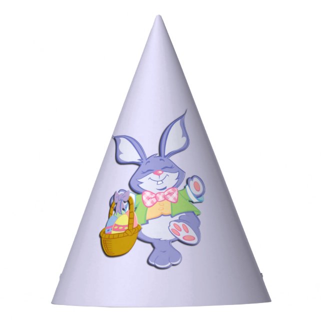 Chapeaux De Fètes Lapin de Pâques Violet Danse Lavande (Devant)