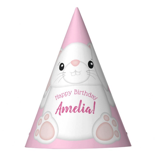 Chapeaux De Fètes Lapin Lapin fête d'anniversaire (Devant)