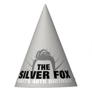 Chapeaux De Fètes Le casquette de partie de Fox argenté