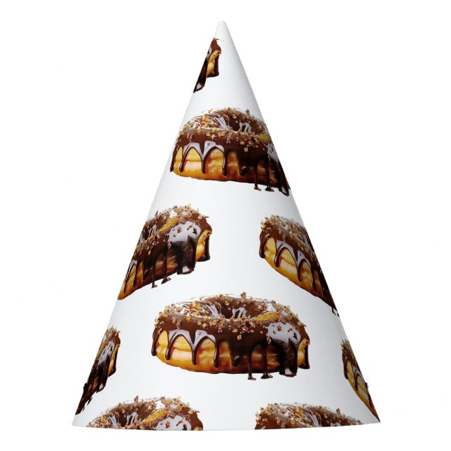 Chapeaux De Fètes Le donut décadent de SlipperyJoe's recouvert d'une (Devant)