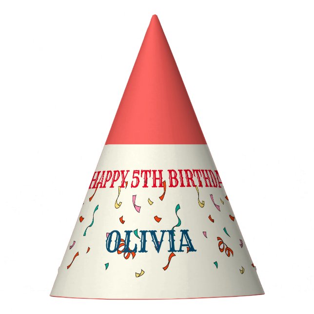 Chapeaux De Fètes LE PLUS GRAND 5E anniversaire Cirque THÈME (Devant)