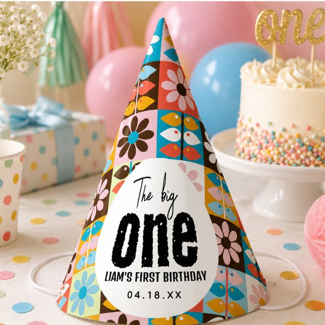 Chapeaux De Fètes Le premier anniversaire du GRAND (The BIG One 1st Birthday Party Hat)