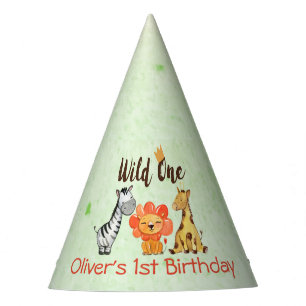 Chapeaux De Fètes Le sauvage, premier anniversaire de safari