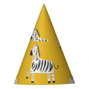 Chapeaux De Fètes Le zèbre des enfants : Motif amusant sans couture