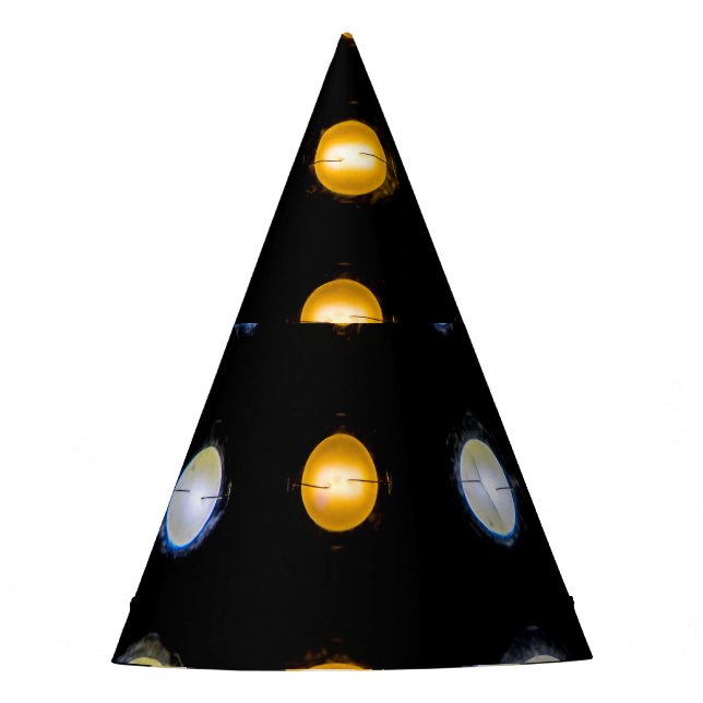 Chapeaux De Fètes LED, fermer l'arrière - plan abstrait. (Devant)