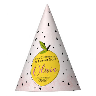 Chapeaux De Fètes Lemonade rose moderne 1er anniversaire