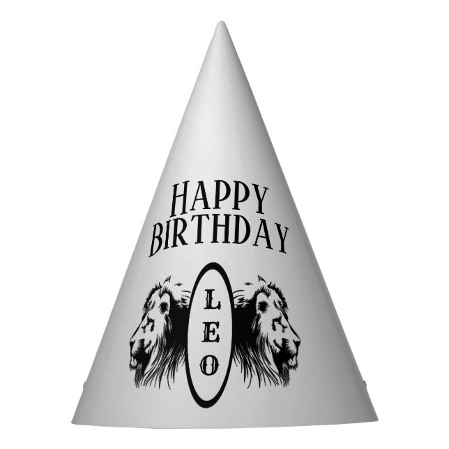 Chapeaux De Fètes Leo le lion bookended Zodiac (Devant)