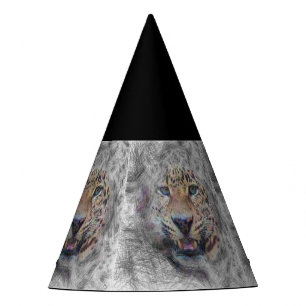 Chapeaux De Fètes léopard animal artistique