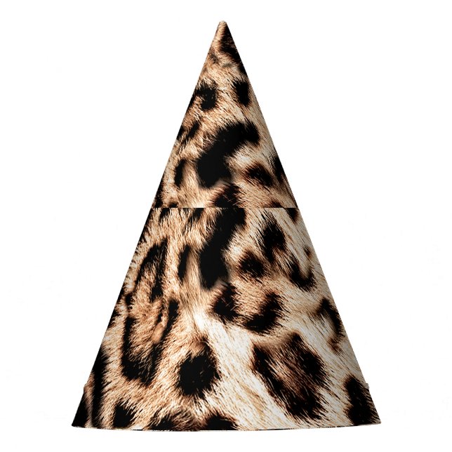 Chapeaux De Fètes Leopard Design Motif : Wild Elegance. (Devant)