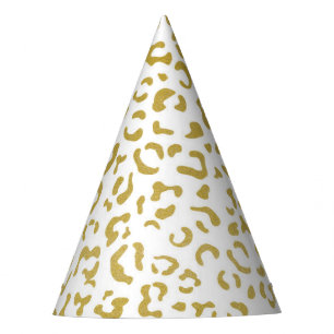 Chapeaux De Fètes Leopard d'or, Parties scintillant d'or, Empreinte