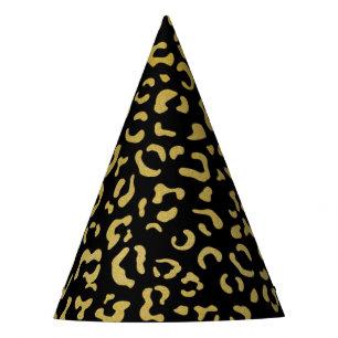 Chapeaux De Fètes Leopard d'or, Parties scintillant d'or, Motif de l