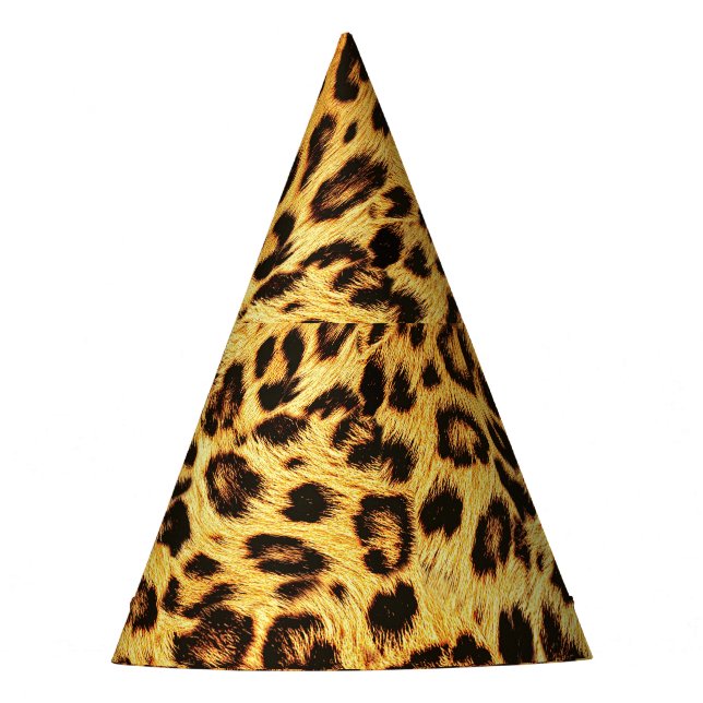 Chapeaux De Fètes Leopard tendance : Motif de design de peau. (Devant)