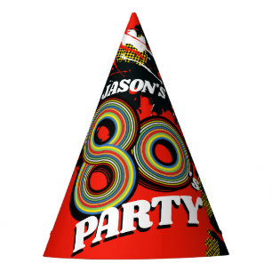 Chapeaux De Fètes les années 1980 party le casquette nommé rouge d