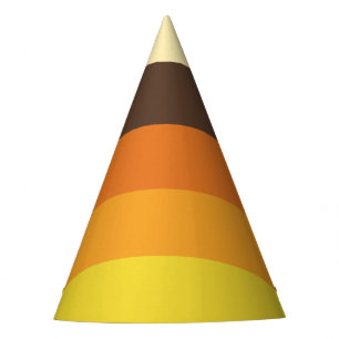 Chapeaux De Fètes les années 70 Motif de couleurs triées rétro