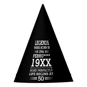 Chapeaux De Fètes Les légendes personnalisées sont nées à la date Mo
