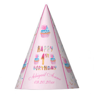 Chapeaux De Fètes Les petites filles gâteaux joyeux premier anniver