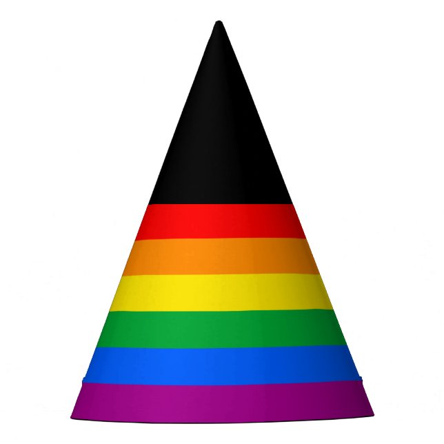 Chapeaux De Fètes LGBTQ+ Arc-en-ciel (Devant)