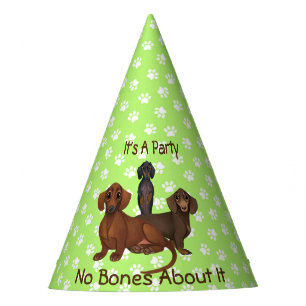 Chapeaux De Fètes Lime Green Dachshund Casquette du parti
