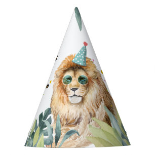 Chapeaux De Fètes Lion Party Animaux Safari Wild Animaux Anniversair