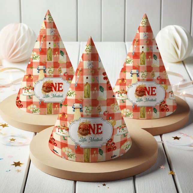 Chapeaux De Fètes Little Meatball | Holy Ravioli First Birthday (Créateur téléchargé)