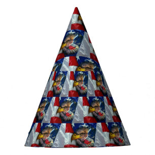 Chapeaux De Fètes Loup d'aigle patriotique américain