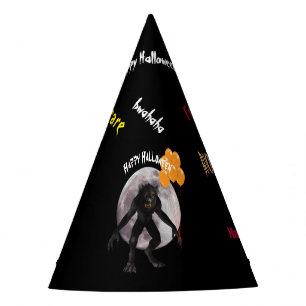Chapeaux De Fètes Loup-garou de Halloween avec des ballons