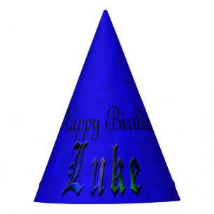 Chapeaux De Fètes Luke, Bonne Anniversaire Logo Casquette Papier Ble