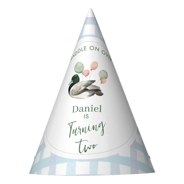 Chapeaux De Fètes Mallard Lucky Duck Any Age Birthday  (Devant)