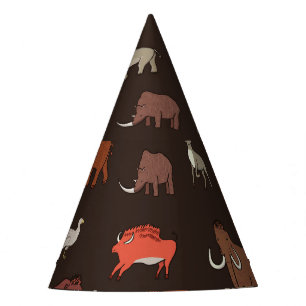 Chapeaux De Fètes Mammoth Era : Préhistorique Motif à thème.
