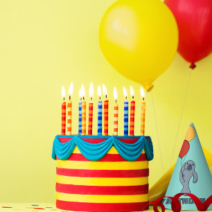 Chapeaux De Fètes Manatee et Ballons fête d'anniversaire personnalis