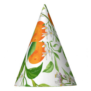 Chapeaux De Fètes Mandarin : Motif coloré tropical